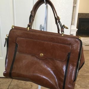 Anthropologie Oryany Doctors brown leather bag
